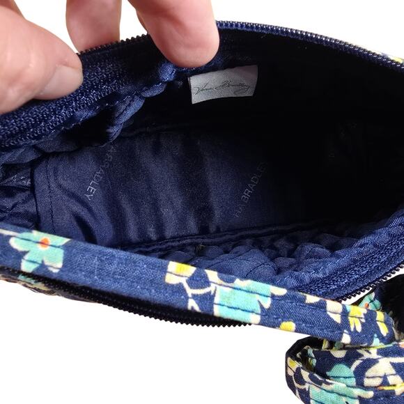 Vera Bradley Floral Chandelier Small Crossbody Top Zip With Coin Purse / Mirror - Picture 8 of 8